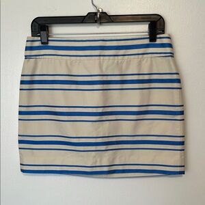 EUC JCrew Stripe Mini Skirt